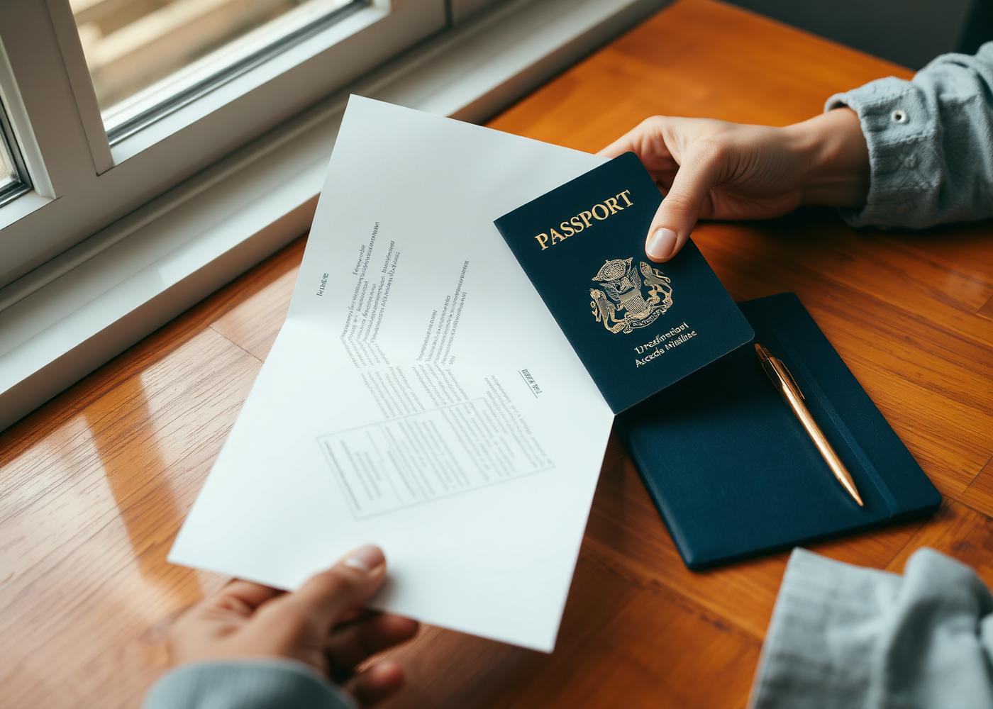 Passport and visa documents
